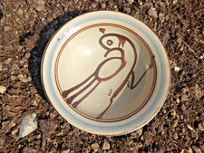 SVEND BAYER. A very fine bowl with bird decoration