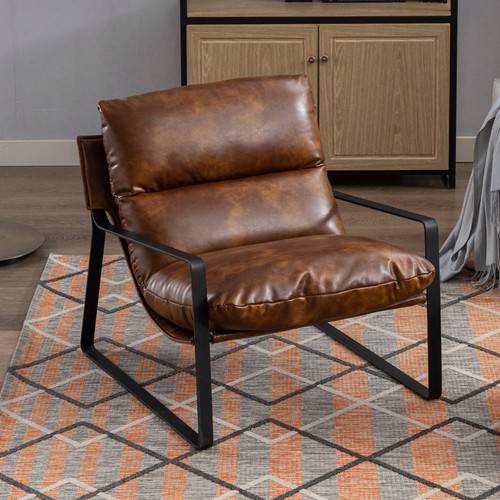 Vintage brown leather - brown, pu