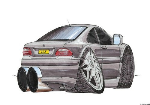 Mercedes clk silver - silver, koolart
