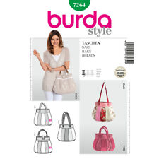 BURDA 7264 PATCHWORK HANDBAGS Sewing Pattern 3 Different Styles  Skill: EASY