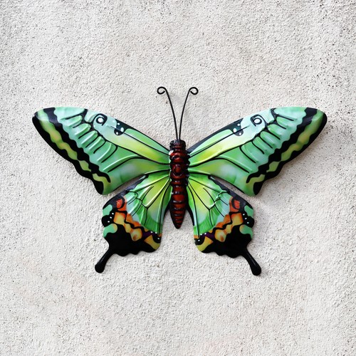 Green butterfly wall - green,