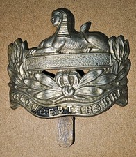Ww1 4th Battalion Gloucester Regiment Cap Badge Egypt Omitted British Army