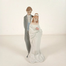 Lladro Nao Married Couple Bride & Groom #1437 Love Porcelain Figurine