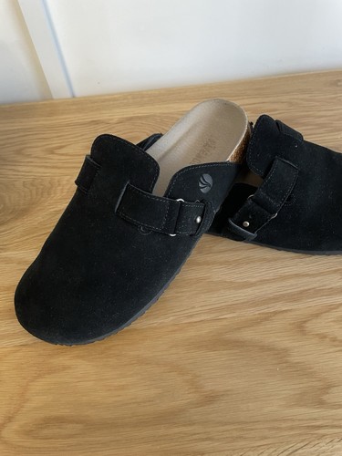 Fat face black suede - black, on