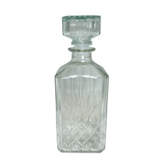 Vintage Decanter Pressed Glass