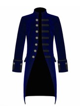 Men Velvet FROCK COAT Gothic