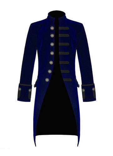 Men velvet frock coat - velvet,