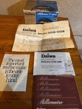 Daiwa Millionaire 11 5000 Box + reel schematics plus other paperwork