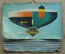 MULLARD VALVE WALL FLIP CHART VINTAGE 1965