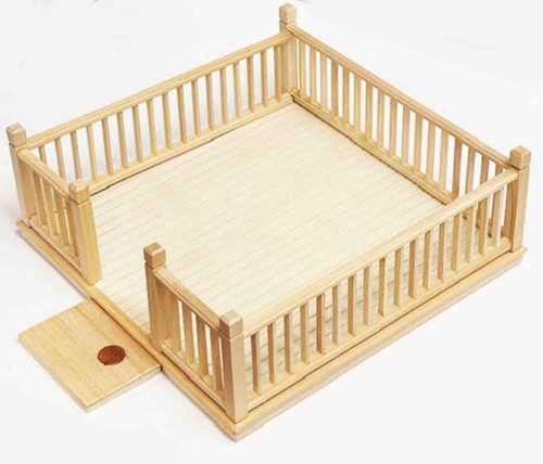 Dolls house garden decking kit - house,