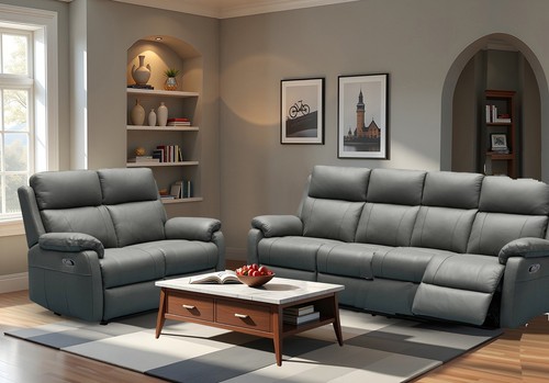Dark grey leather seat - grey, seat,