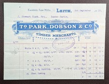 1915 Park, Dobson & Co. Timber