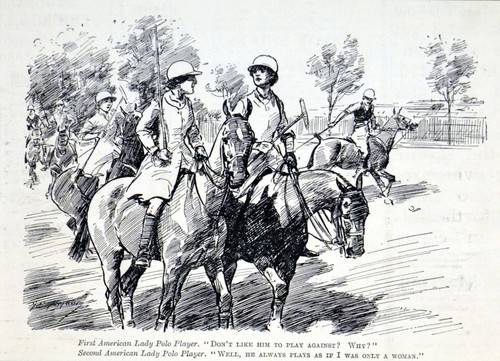 Lady polo players - players, george