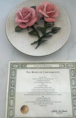 Franklin mint roses - franklin,