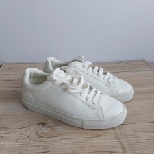REISS Trainer White Leather