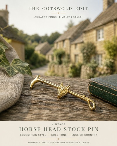 Vintage horse head stock pin - horse,
