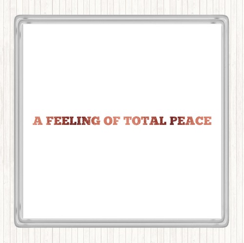 Rose gold total peace quote - total,