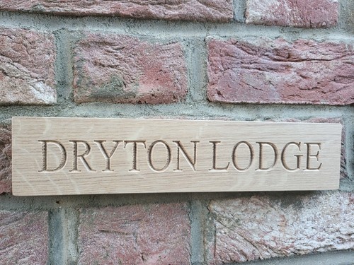 Personalised carved house - carved,