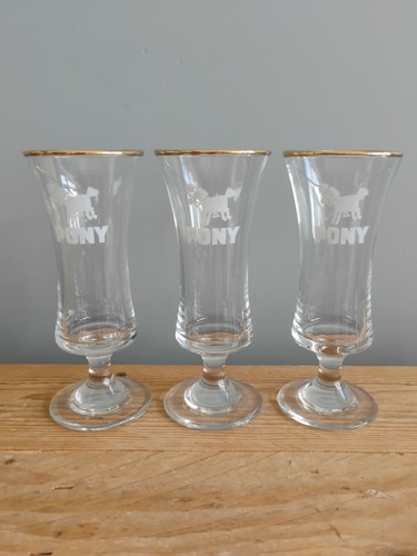 Vintage pony schooners - vintage, gold