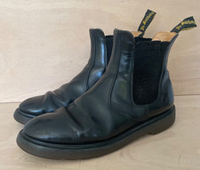 Dr Martens Chelsea Boots Vintage Black Leather UK8.5 EU42.5 WELL USED READ DESC