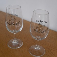 2 French Wine Tasting Glasses