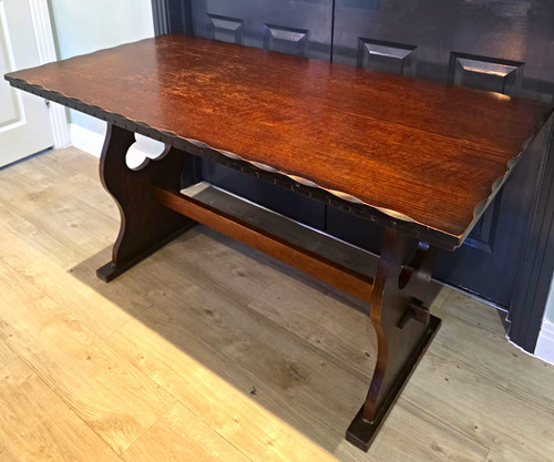 Vintage oak refectory - oak,