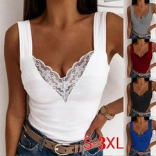 Plus Size Womens Lace Tank