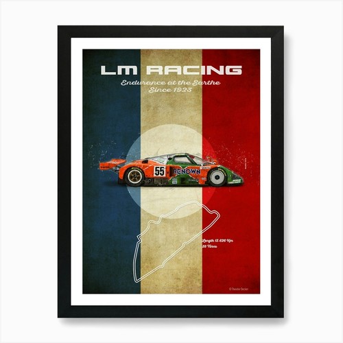 Racing mazda 787b - racing, art