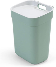 Curver Ready to Collect 10L Kitchen Recycling Lift Top Bin Green Light Grey Lid