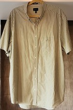 NEW worn once Gant 3XL "The Broadcloth Stripe" Green & white short sleeved shirt
