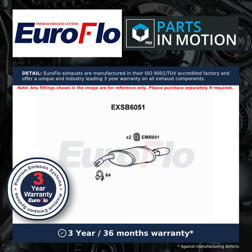 Exhaust back rear box fits - back,