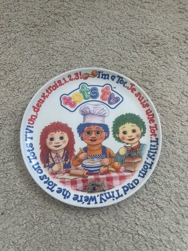 Vintage tots melamine plate - vintage,