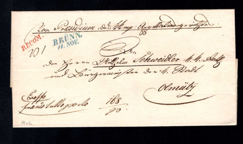 Austria 1846 brünn blue - 1846,