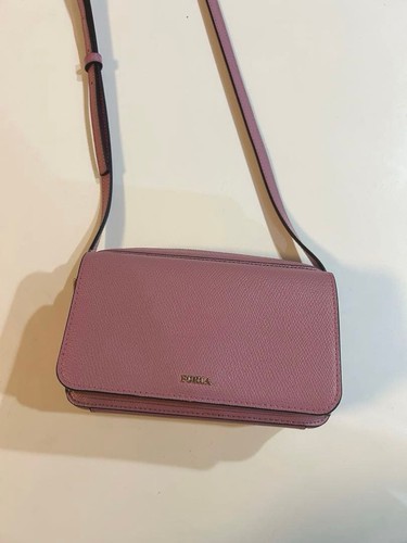 Furla pink leather shoulder - leather,
