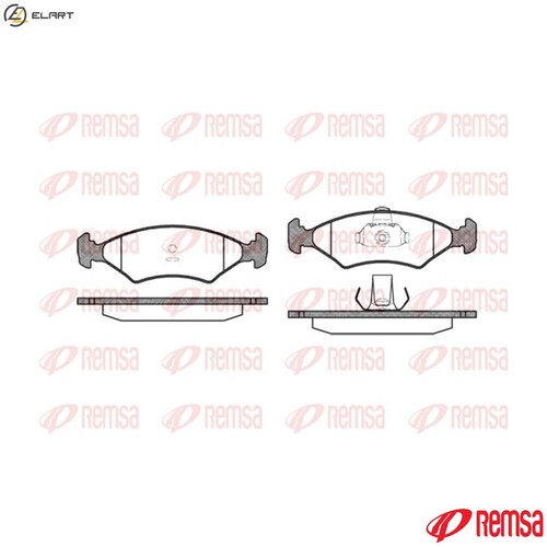 Brake pad set disc - set,