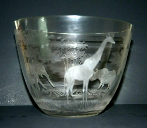 Rowland ward etched crystal - ward,