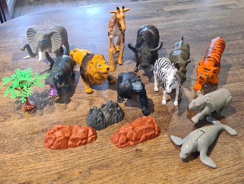 Bundle plastic zoo animals - bundle,