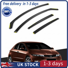 Fit For HONDA CIVIC MK8 2006-2012 5 Door Hatchback Wind Deflectors 4pc Tinted