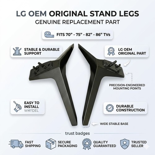 Replacement stand screws - lg, tv