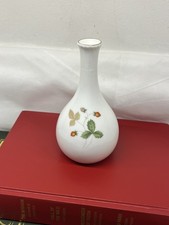 Vintage Wedgwood Wild Strawberry Fine China Bud Vase VGC