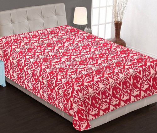 Art kantha twin quilt handmade - art,