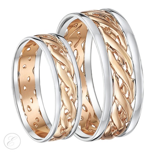 His hers 9ct rose - his,