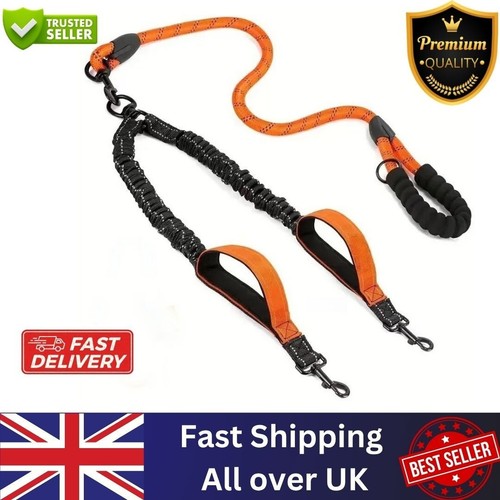 Heavy duty double dog lead - lead, 2