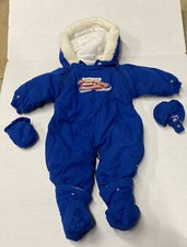 Snow Suit by Bright Future up to 9 month , zippers work great, Blue