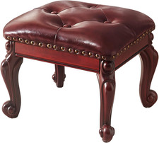 Vintage Leather Ottoman