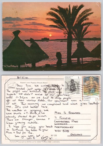 C39328 sunset over paphos - sunset,