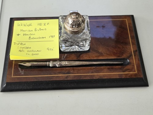 Modern silver dip pen - silver,