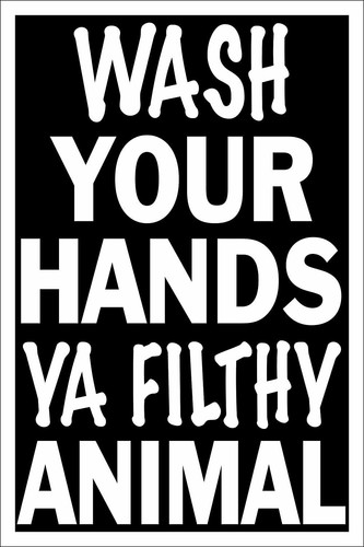 Wash your hands - hands, aluminium