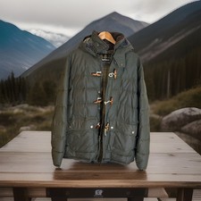 mens burberry wax jacket Green
