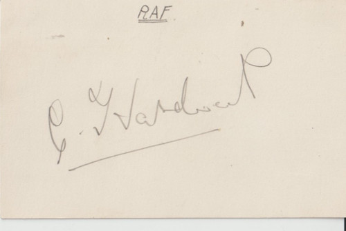 Signed autograph page - autograph, george